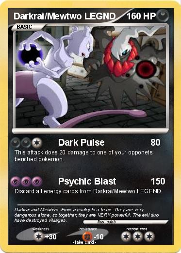 Pokemon Darkrai/Mewtwo LEGND