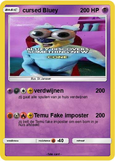 Pokemon cursed Bluey