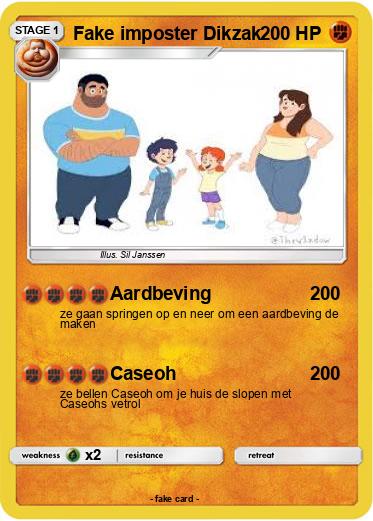Pokemon Fake imposter Dikzak