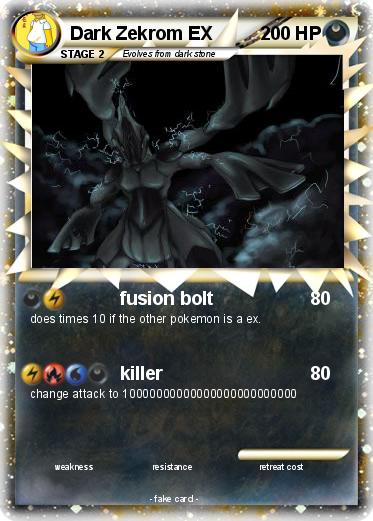 Pokemon Dark Zekrom EX
