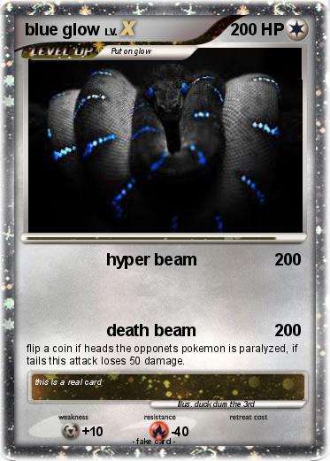 Pokemon blue glow