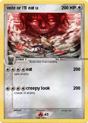 Pokemon vote or i'll eat u
