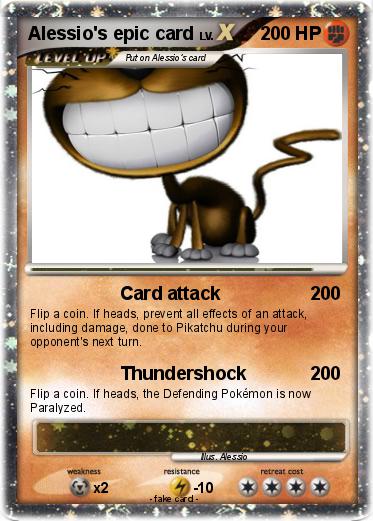 Pokemon Alessio's epic card