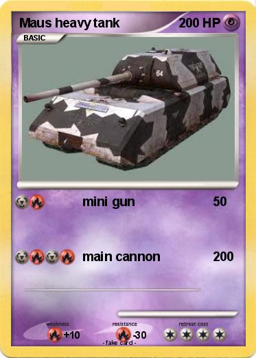 Pokemon Maus heavy tank