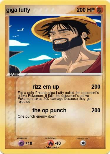 Pokemon giga luffy