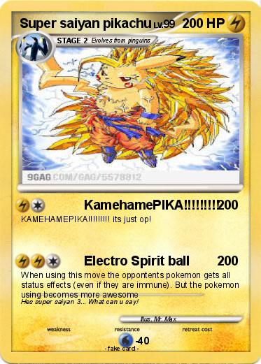 Pokemon Super saiyan pikachu