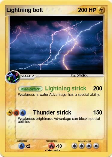 Pokemon Lightning bolt