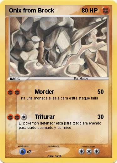 Pokemon Onix from Brock