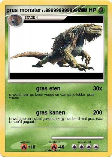 Pokemon gras monster