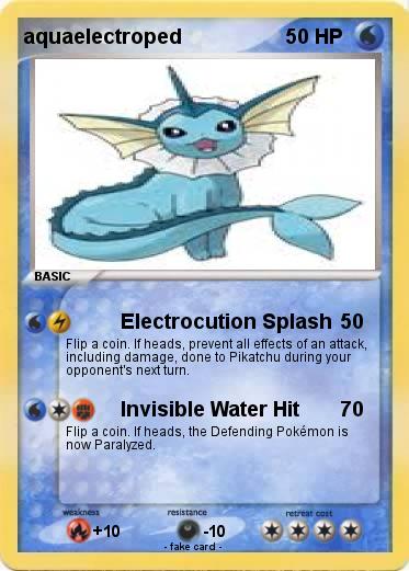 Pokemon aquaelectroped