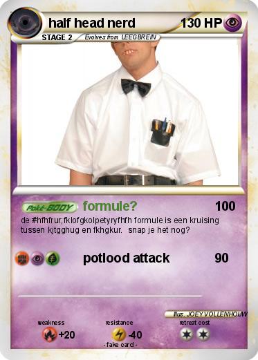 Pokemon half head nerd