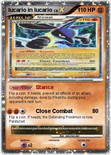 Pokemon lucario in lucario
