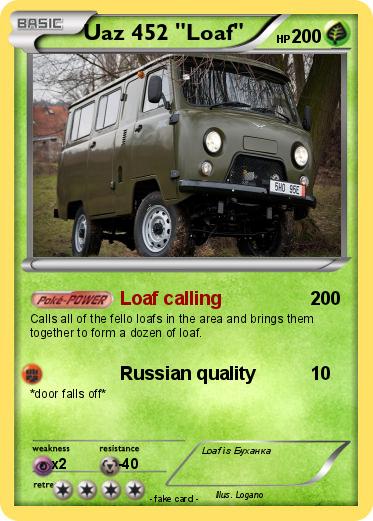 Pokemon Uaz 452 "Loaf"