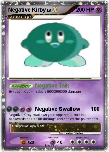 Pokemon Negative Kirby