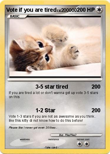 Pokemon Vote if you are tired