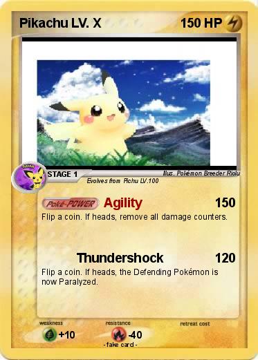 Pokemon Pikachu LV. X