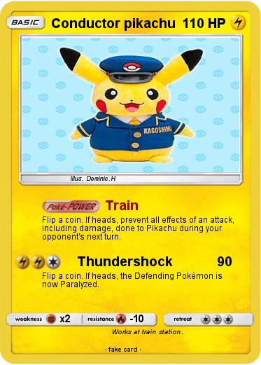 Pokemon Conductor pikachu