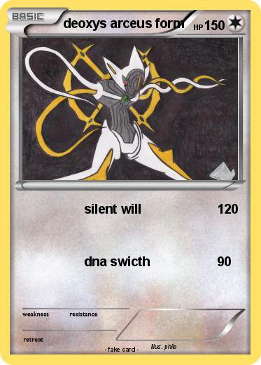 Pokemon deoxys arceus form