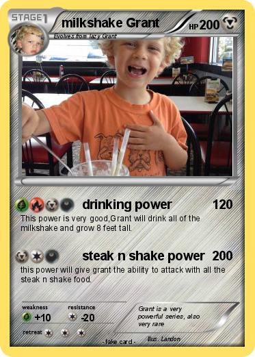 Pokemon milkshake Grant