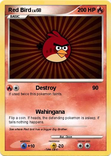 Pokemon Red Bird