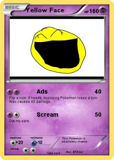 Pokemon Yellow Face