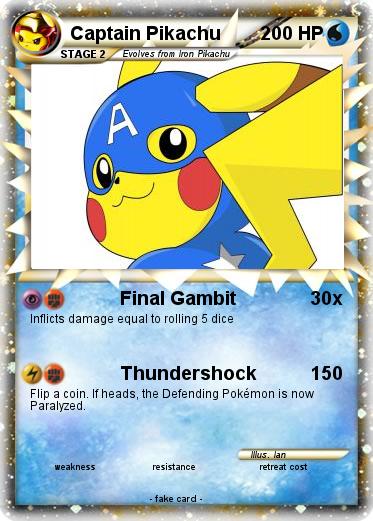 Pokemon Captain Pikachu