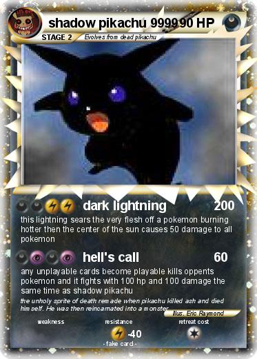 Pokemon shadow pikachu 9999