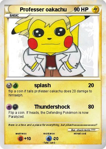 Pokemon Professer oakachu