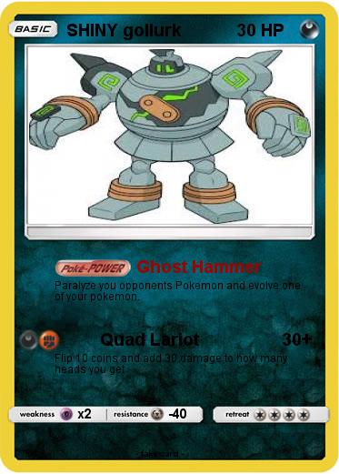 Pokemon SHINY gollurk
