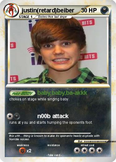 Pokemon justin(retard)beiber