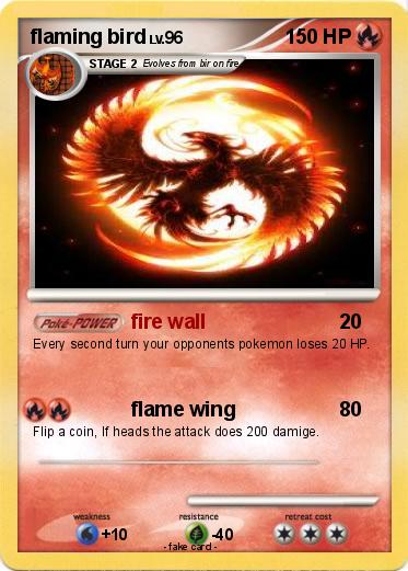 Pokemon flaming bird