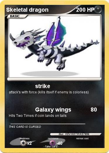 Pokemon Skeletal dragon