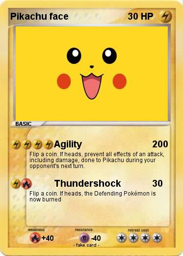 Pokemon Pikachu face