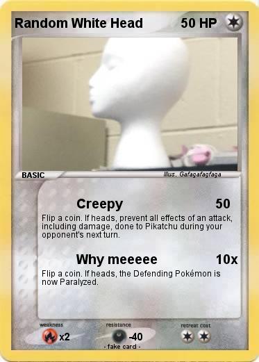 Pokemon Random White Head