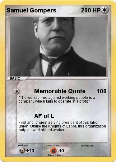 Pokemon Samuel Gompers
