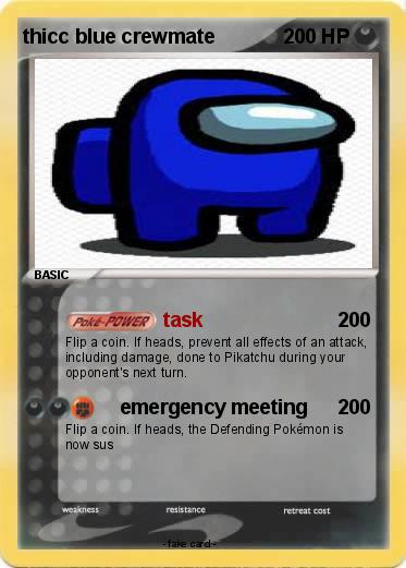 Pokemon thicc blue crewmate