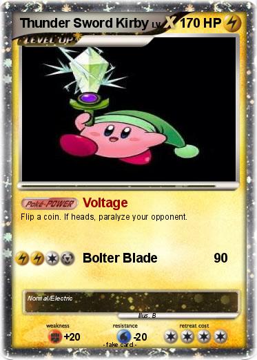 Pokemon Thunder Sword Kirby