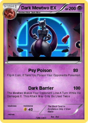 Pokemon Dark Mewtwo EX