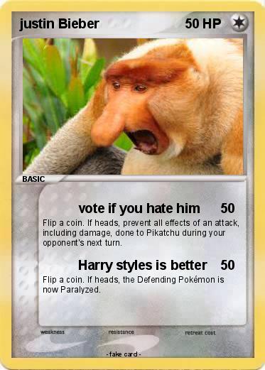Pokemon justin Bieber