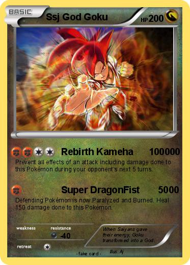 Pokemon Ssj God Goku