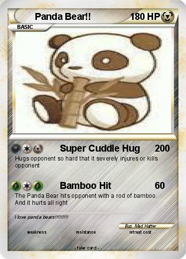 Pokemon Panda Bear!!