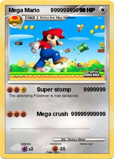 Pokemon Mega Mario       99999999999 HP