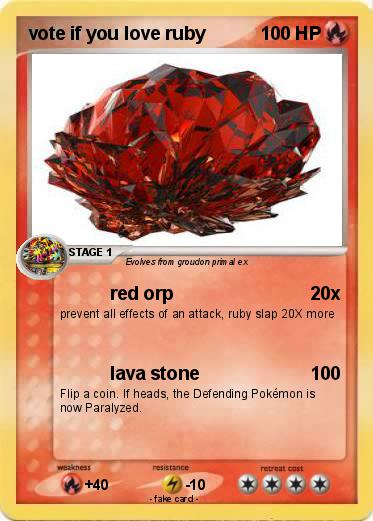 Pokemon vote if you love ruby