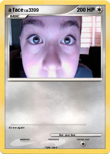 Pokemon a face