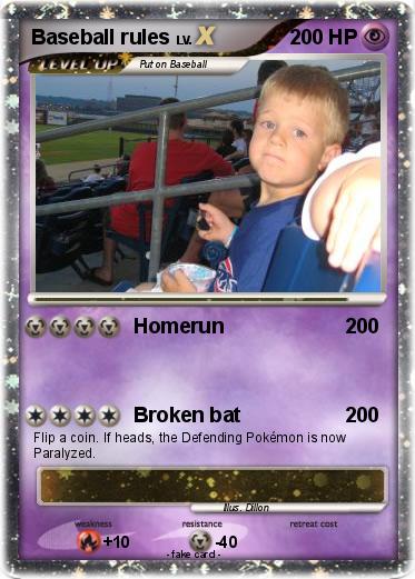 Pokemon Baseball rules
