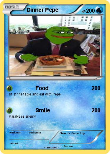 Pokemon Dinner Pepe
