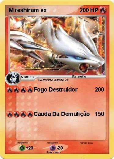 Pokemon M reshiram ex