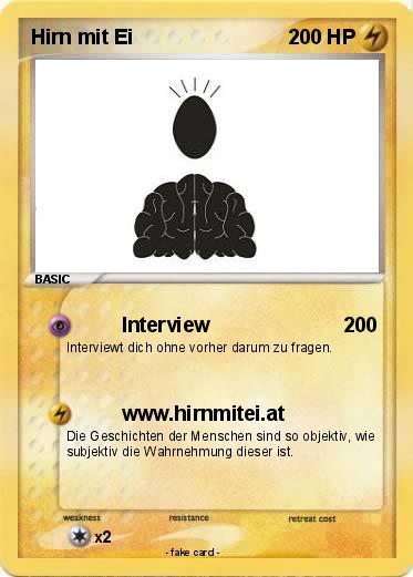 Pokemon Hirn mit Ei