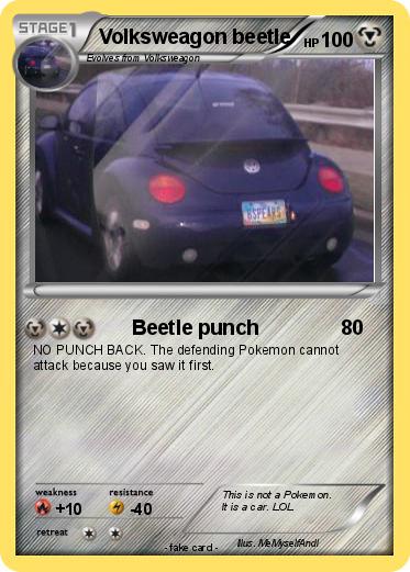 Pokemon Volksweagon beetle