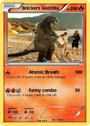 Pokemon Snickers Godzilla